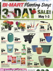 May 1 Planting Days 3-Day Sale ad catalog