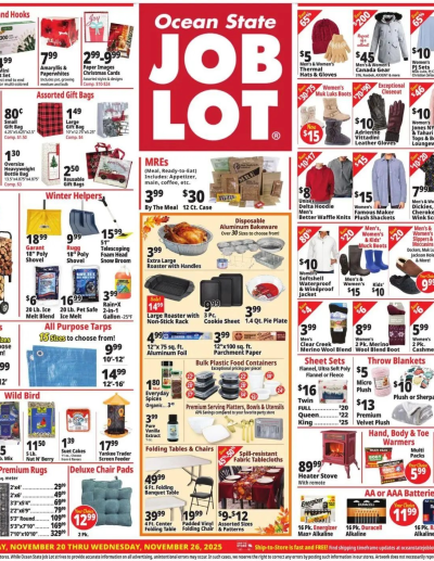 Ocean State Job Lot ad catalog