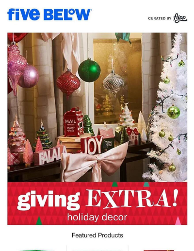 Five Below ad catalog