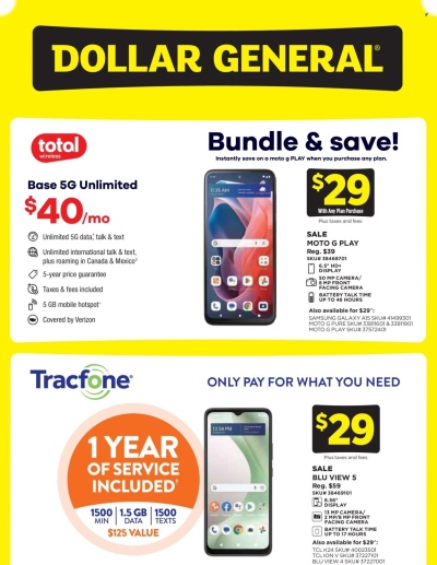 DOLLAR GENERAL ad - Wireless Deals ad catalog