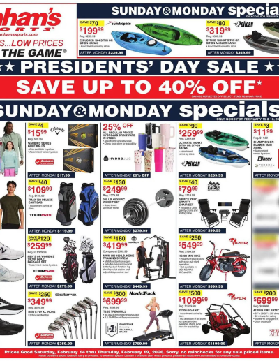 Dunham's Sports ad catalog