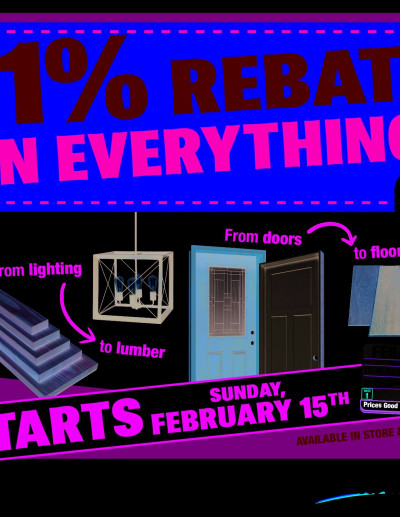 11% Rebate* Sale ad catalog