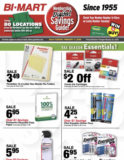 February 17 Membership Savings Guide ad catalog