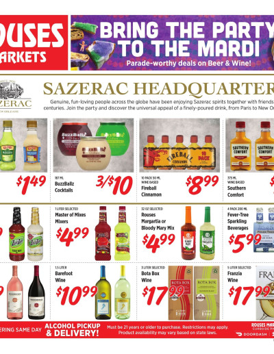 Alcohol Specials ad catalog