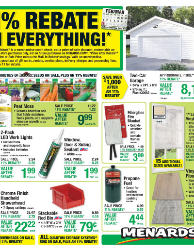  Latest 11% Rebate* Sale ad catalog