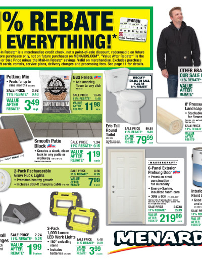 11% Rebate* Sale ad catalog