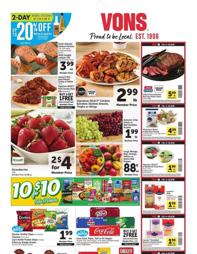 Vons ad catalog