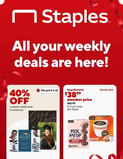 Staples offer from 03/29/2026 Staples ad catalog