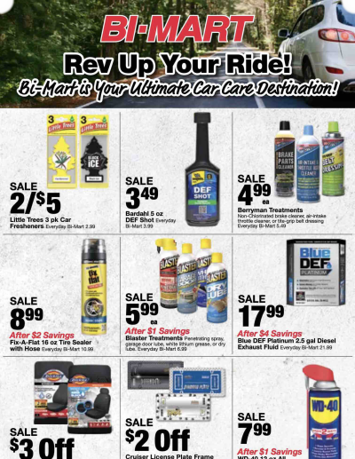 April 1 Car Care Savings