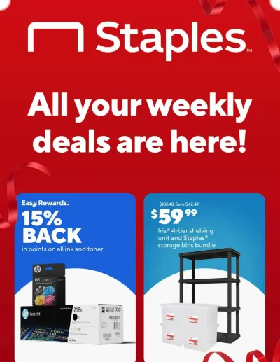 Staples offer from 04/12/2026 Staples ad catalog