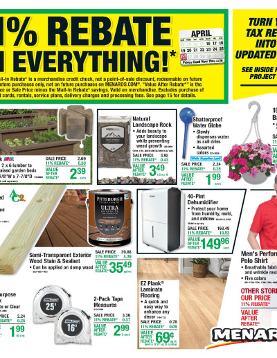 11% Rebate* Sale