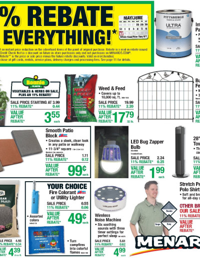 11% Rebate* Sale ad catalog