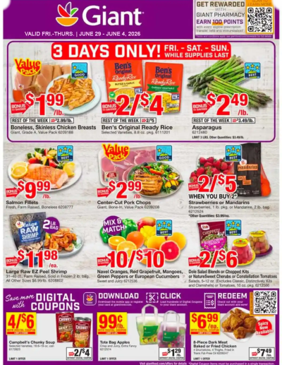 Giant Food Weekly June 5 to June 11, 2026 ad catalog