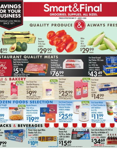 Smart & Final Business & Club ad catalog