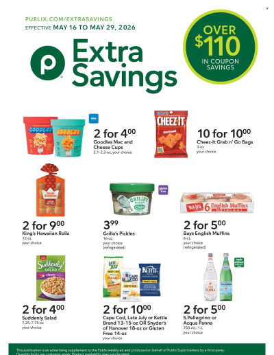 PUBLIX ad - Extra Savings ad catalog