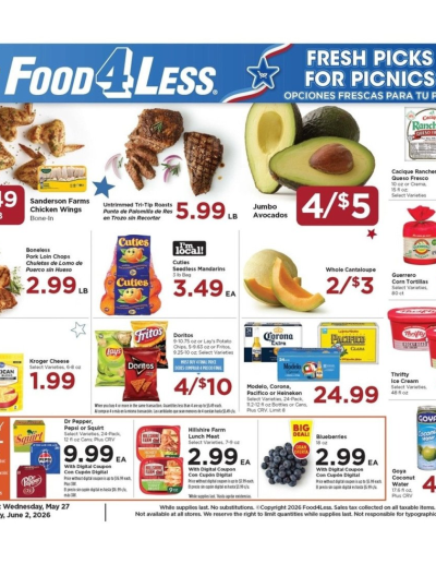  Latest FOOD 4 LESS ad ad catalog