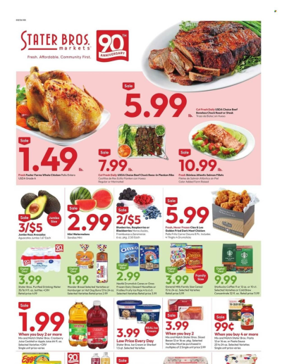  Latest STATER BROS. ad ad catalog