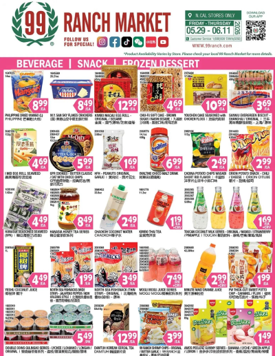 99 Ranch Market Beverages | Snack | Frozen Dessert ad catalog