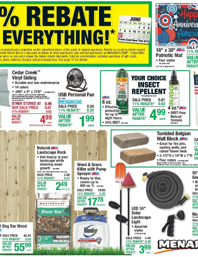 11% Rebate* Sale