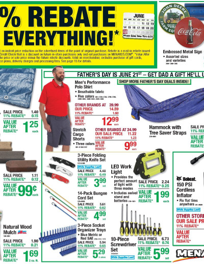 11% Rebate* Sale