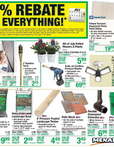 11% Rebate* Sale