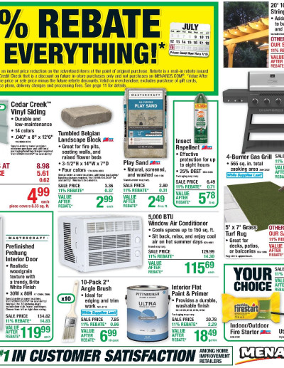 Latest 11% Rebate* Sale ad catalog