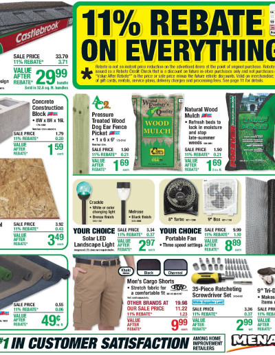 11% Rebate* Sale