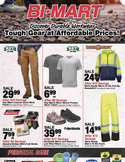 August 10 Work Gear Savings Flyer