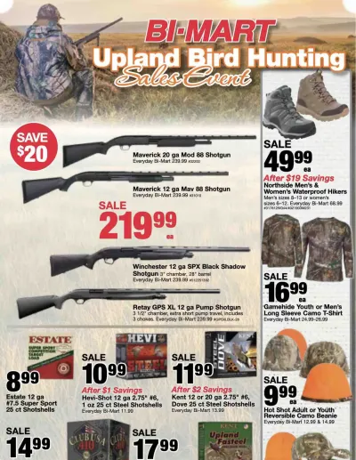 August 18 Upland Bird Hunting Flyer ad catalog