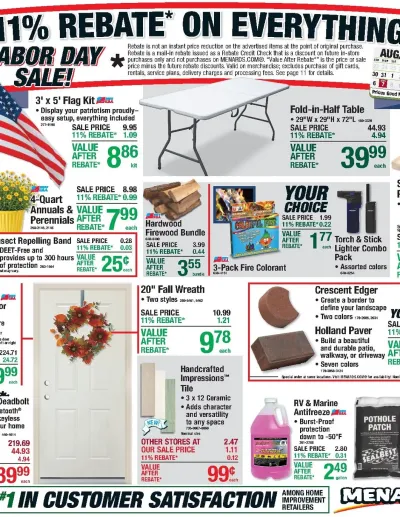 11% Rebate* Sale ad catalog