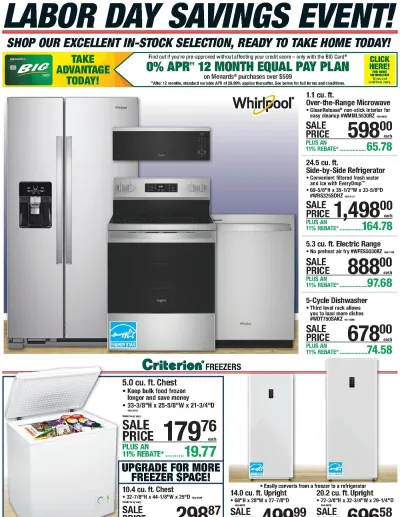 Appliance Event ad catalog