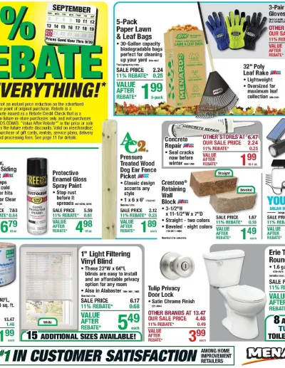 11% Rebate* Sale ad catalog