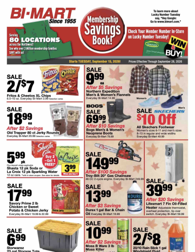 September 15 Memberships Savings Book