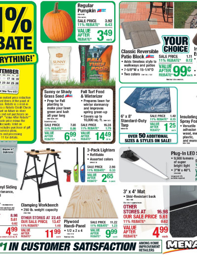 11% Rebate* Sale