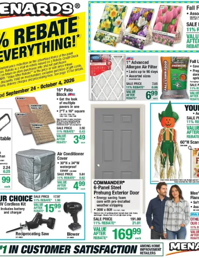 11% Rebate* Sale