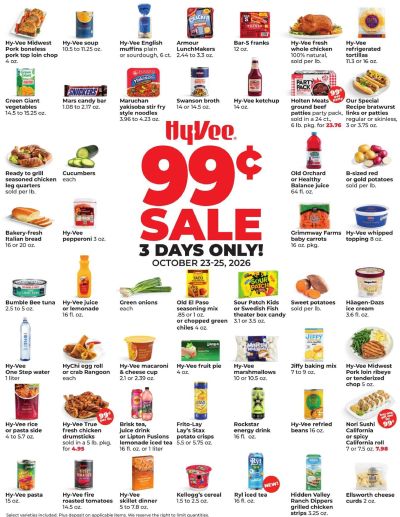 3 DAYS 99¢ SALE