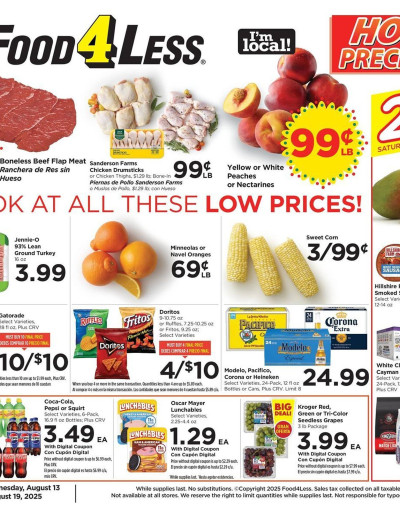 Food 4 Less ad catalog
