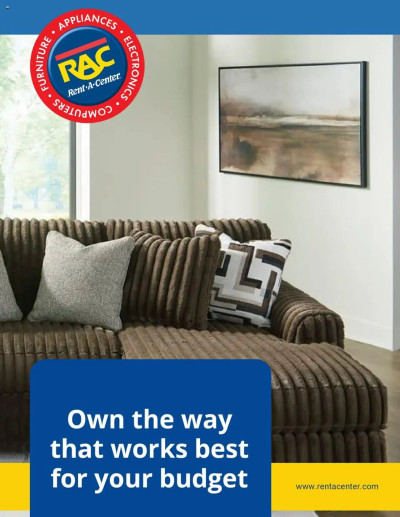 Rent A Center offer from 07/21/2025 ad catalog