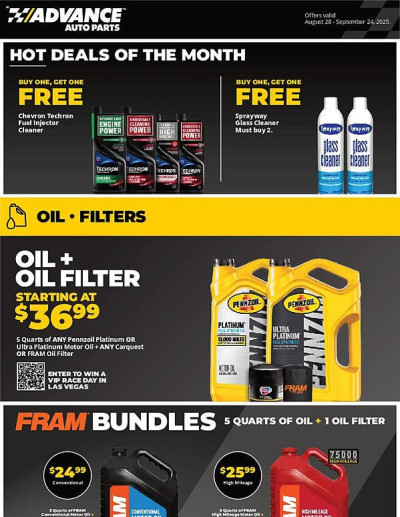 Advance Auto Parts ad catalog