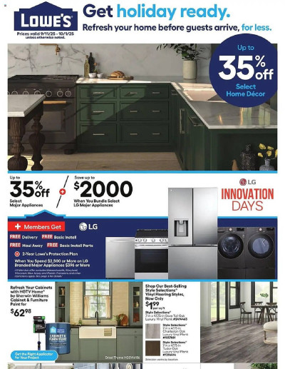 Lowe's ad catalog