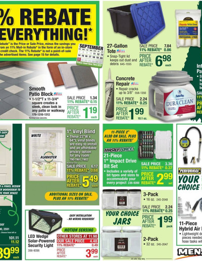 Menards ad catalog