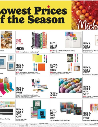Michaels ad catalog