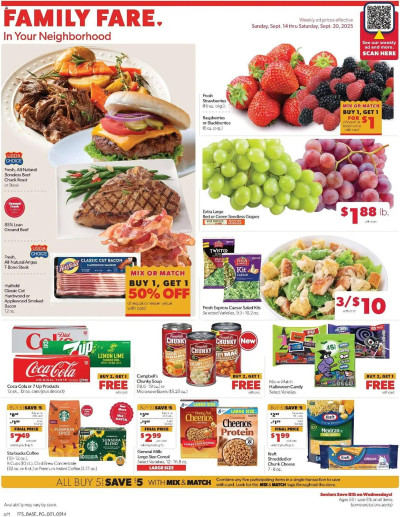 Family Fare ad catalog