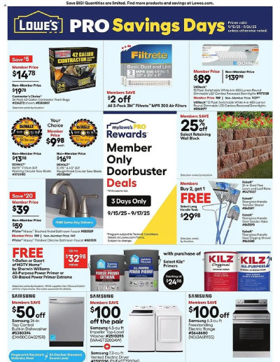 Lowe's ad catalog