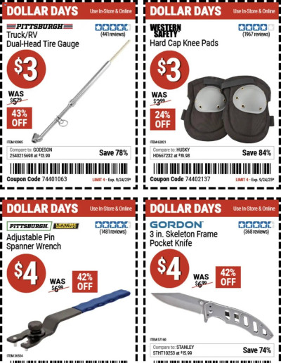 Harbor Freight Tools ad catalog