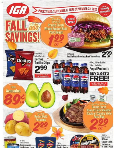 IGA ad catalog