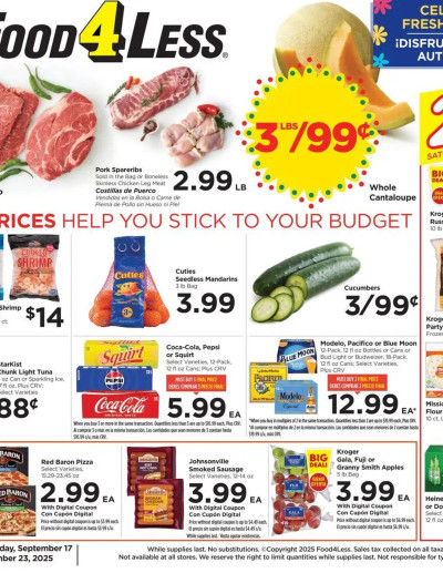 Food 4 Less ad catalog