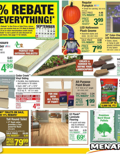 Menards ad catalog