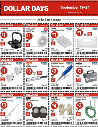 Harbor Freight Tools ad catalog