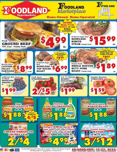 Foodland ad catalog